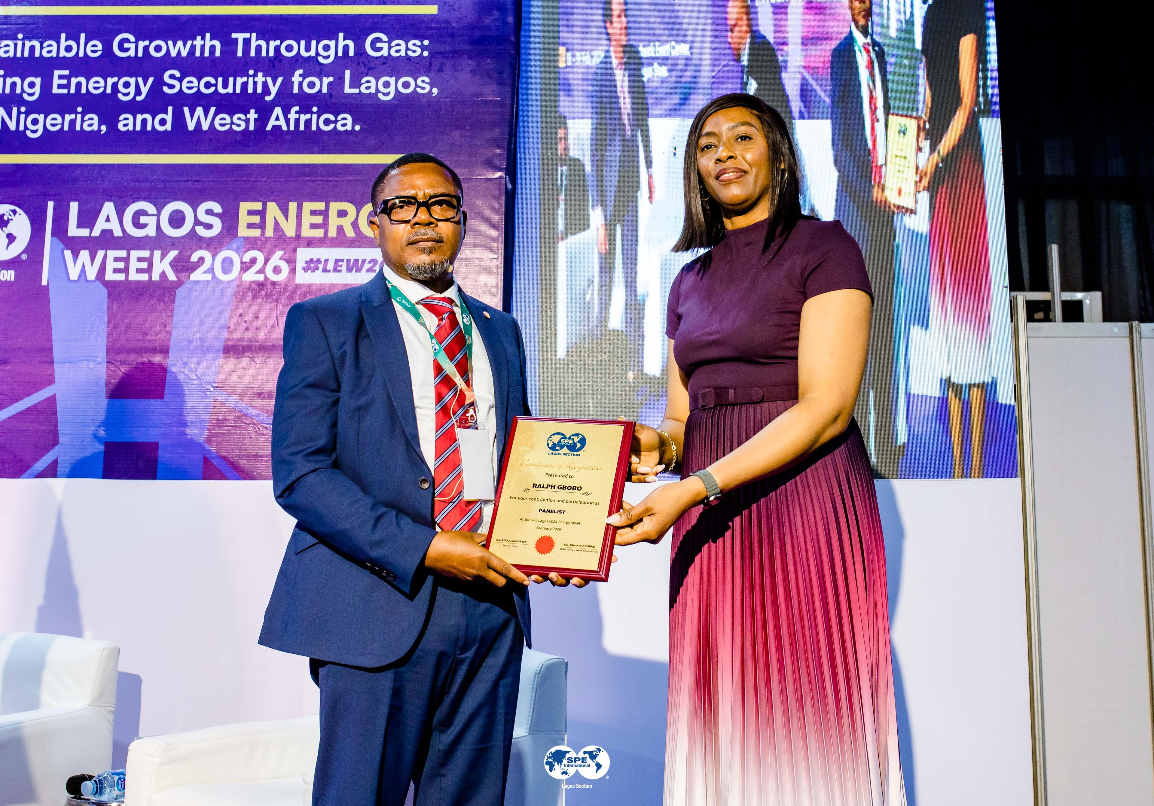 Speaker plaque presentation