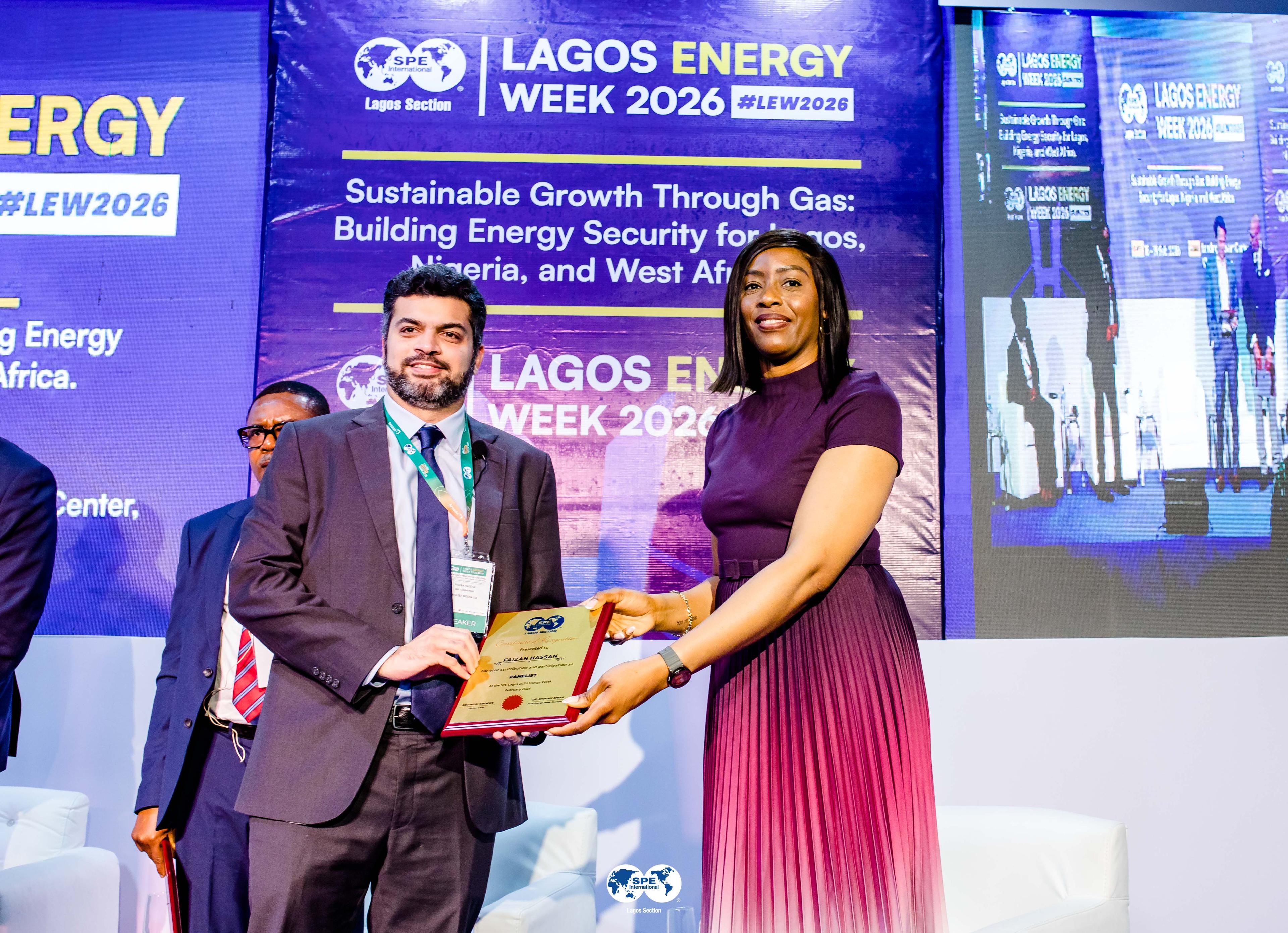 Speaker plaque presentation