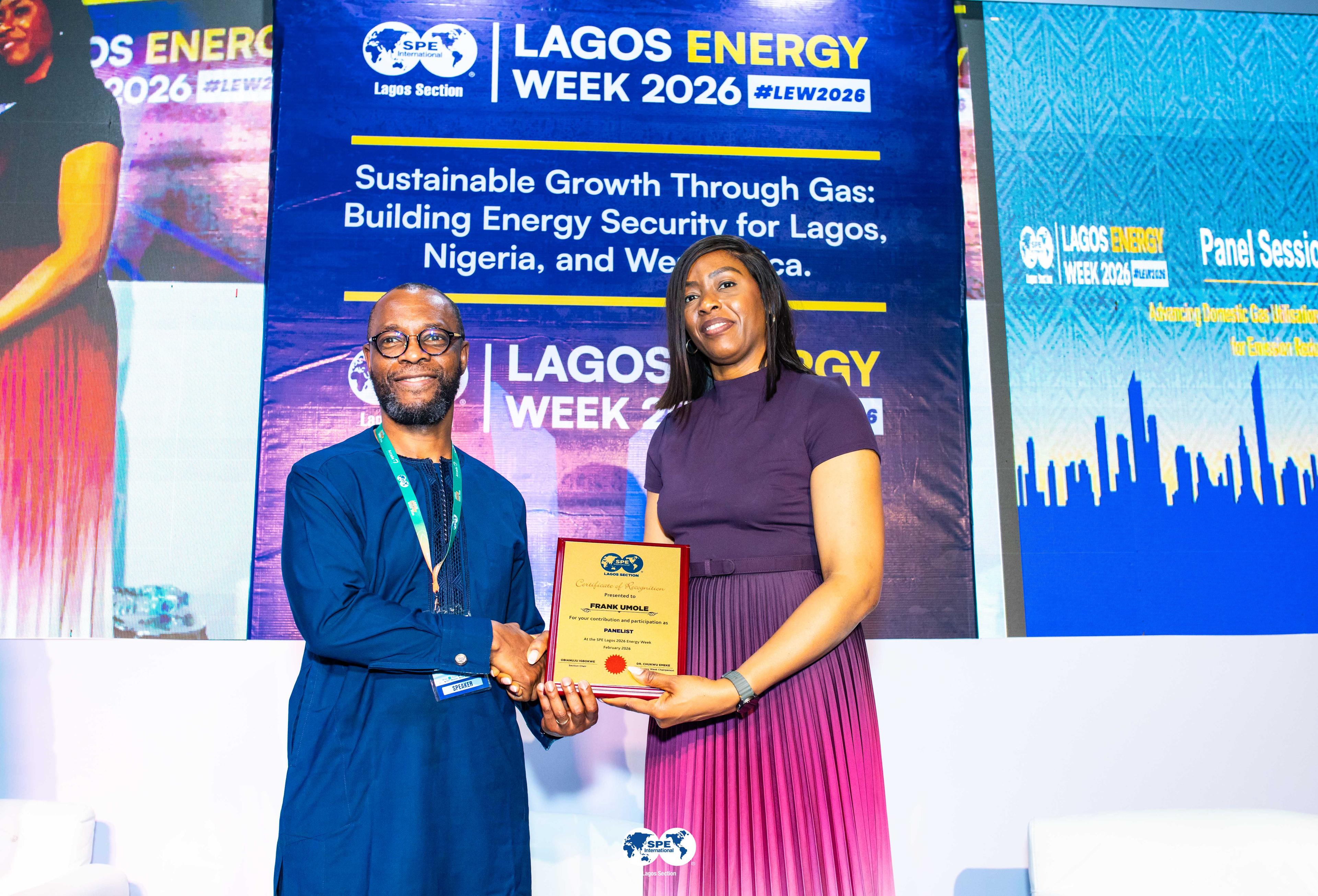 Speaker plaque presentation