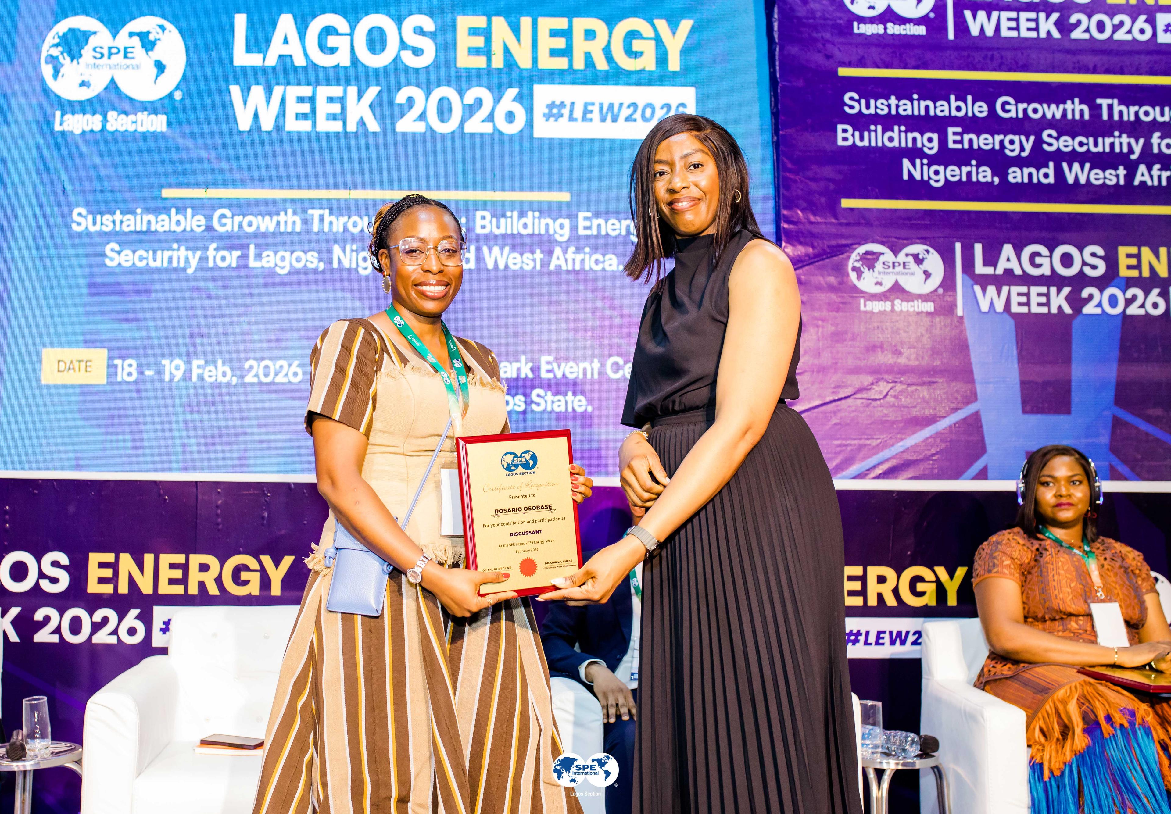 Speaker plaque presentation