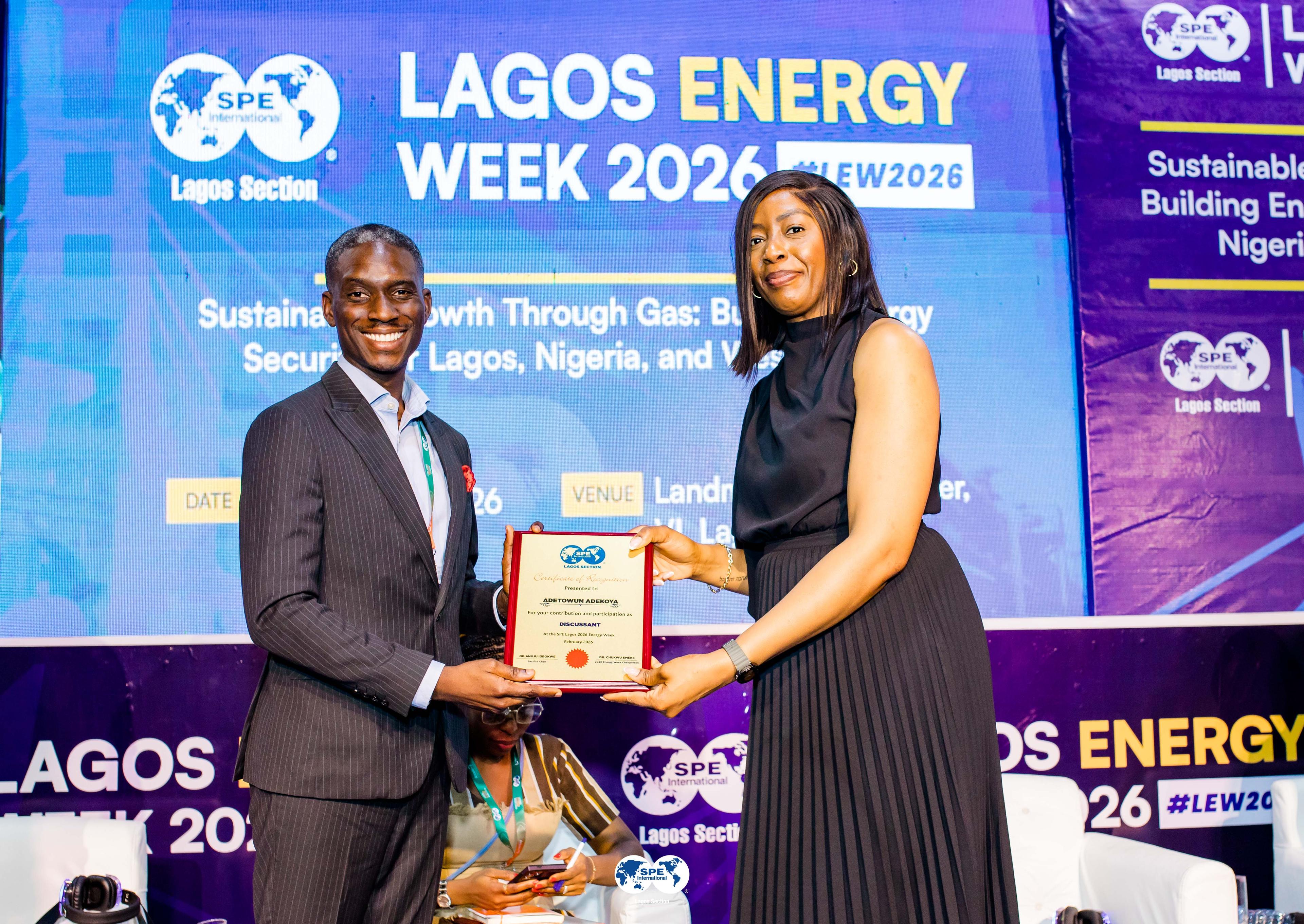 Speaker plaque presentation