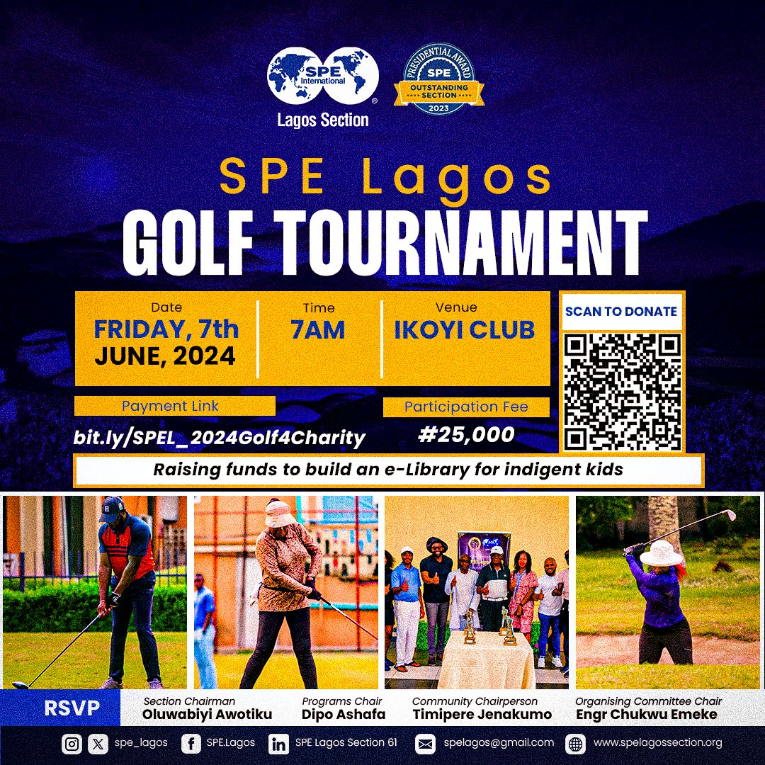 SPE Lagos Golf Tournament to Raise Funds for E-Library